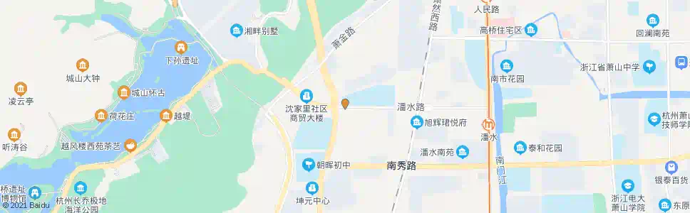 杭州山水苑_公交站地图_杭州公交_妙搜公交查询2024