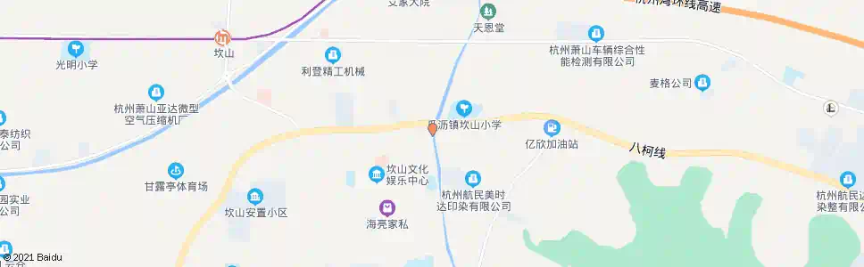 杭州坎山下街菜场_公交站地图_杭州公交_妙搜公交查询2024