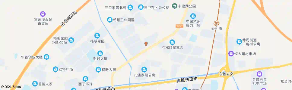 杭州三卫村_公交站地图_杭州公交_妙搜公交查询2024