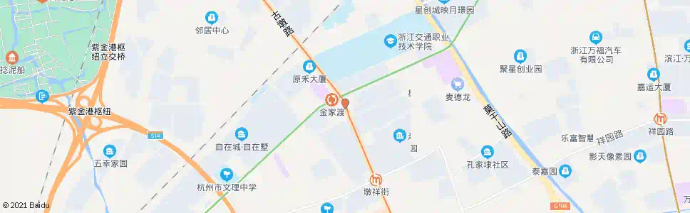 杭州铭雅苑_公交站地图_杭州公交_妙搜公交查询2024