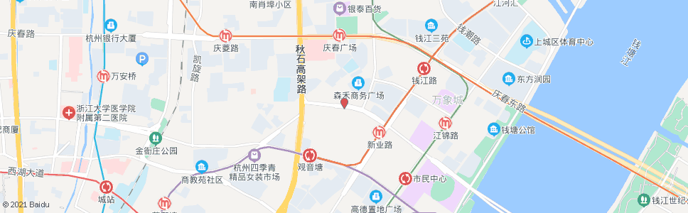 杭州新业路城园路口_公交站地图_杭州公交_妙搜公交查询2024