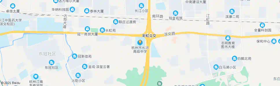 杭州长河高级中学_公交站地图_杭州公交_妙搜公交查询2024