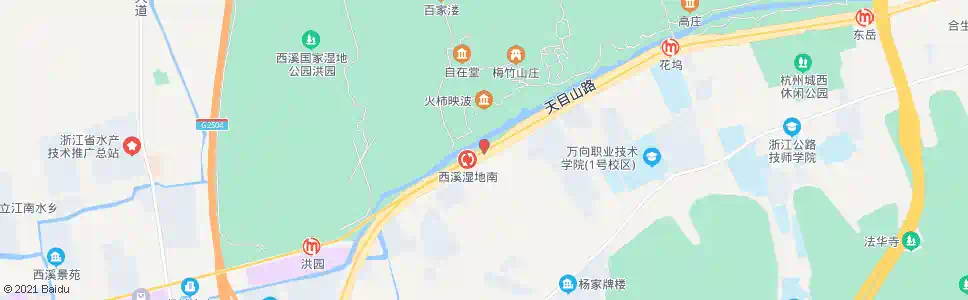 杭州西溪湿地周家村_公交站地图_杭州公交_妙搜公交查询2024