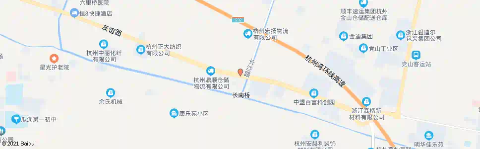 杭州长沙路口_公交站地图_杭州公交_妙搜公交查询2024