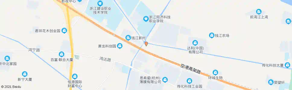 杭州钱农二分场_公交站地图_杭州公交_妙搜公交查询2024