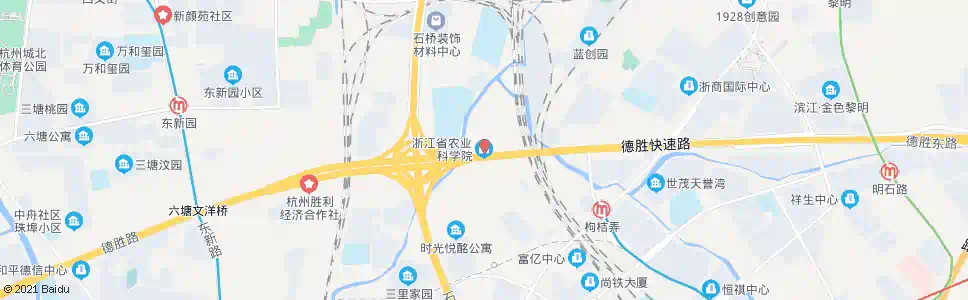 杭州农科院北_公交站地图_杭州公交_妙搜公交查询2024