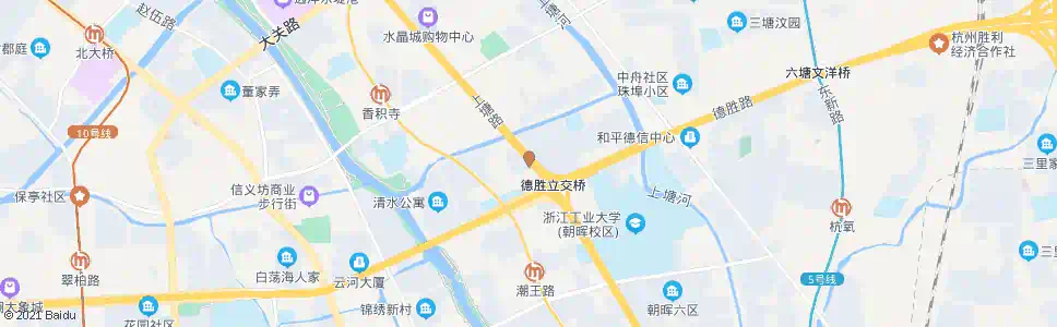 杭州德胜新村_公交站地图_杭州公交_妙搜公交查询2024