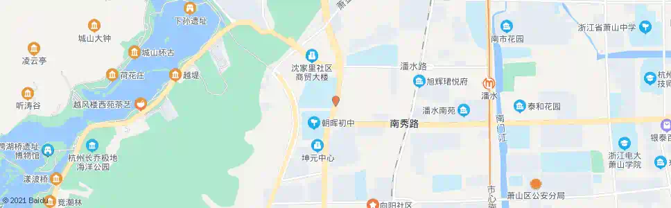 杭州萧十中_公交站地图_杭州公交_妙搜公交查询2024