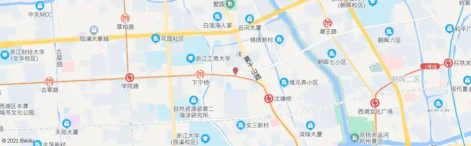 杭州文二路马塍路口_公交站地图_杭州公交_妙搜公交查询2024