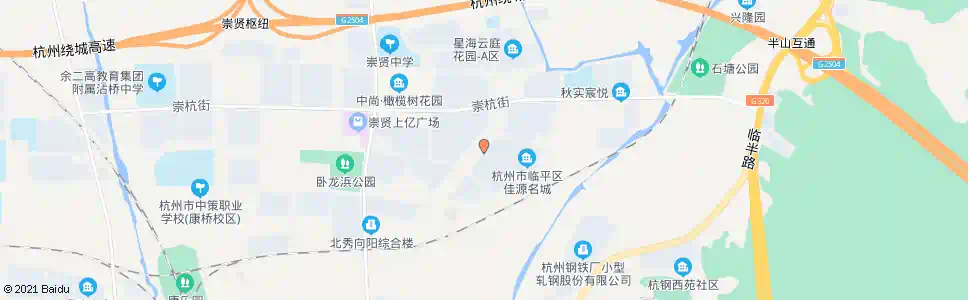 杭州星海路汇贤路口_公交站地图_杭州公交_妙搜公交查询2024