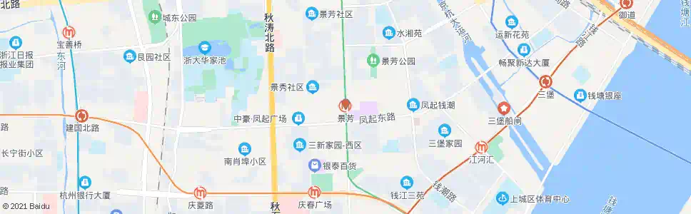 杭州景芳五区(地铁景芳站)_公交站地图_杭州公交_妙搜公交查询2024