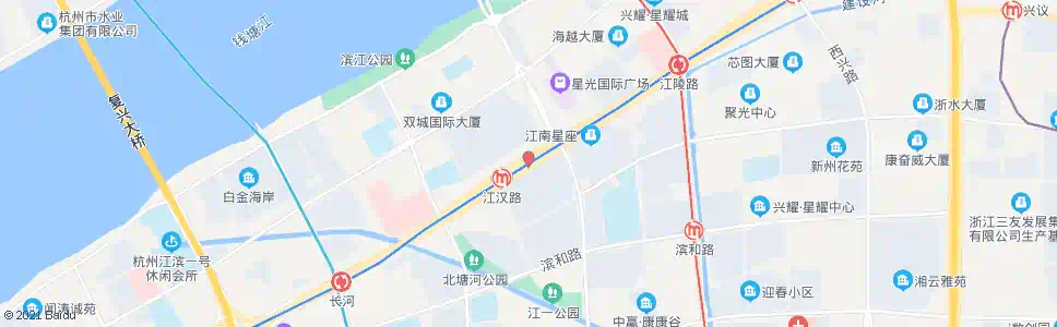 杭州江一村_公交站地图_杭州公交_妙搜公交查询2024