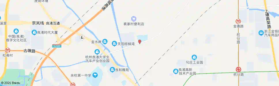 杭州良渚沈家村_公交站地图_杭州公交_妙搜公交查询2024