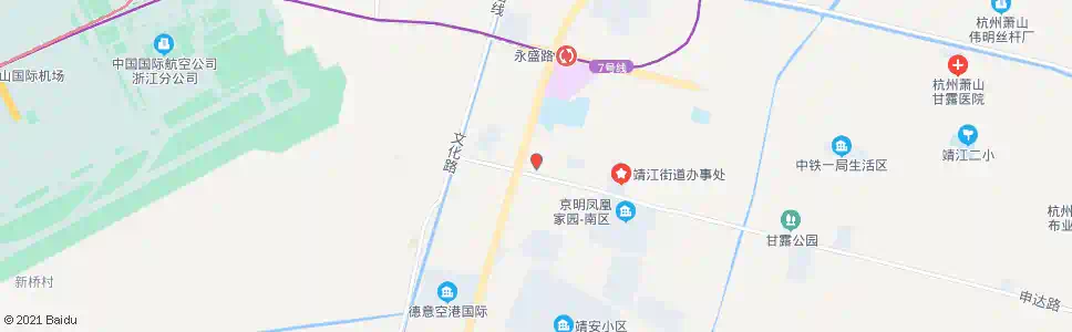 杭州靖江农行_公交站地图_杭州公交_妙搜公交查询2024