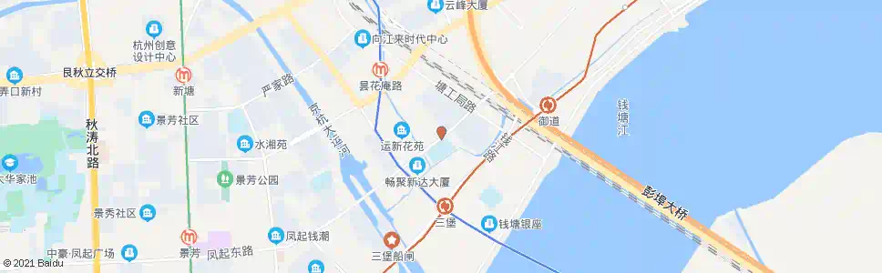 杭州运新花苑南_公交站地图_杭州公交_妙搜公交查询2024