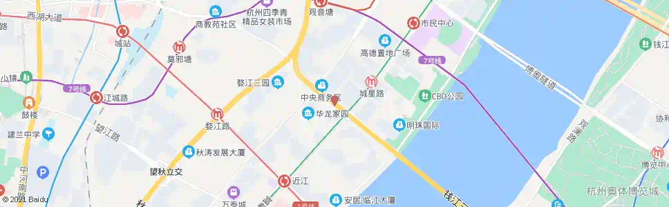 杭州清江路钱江路口_公交站地图_杭州公交_妙搜公交查询2024