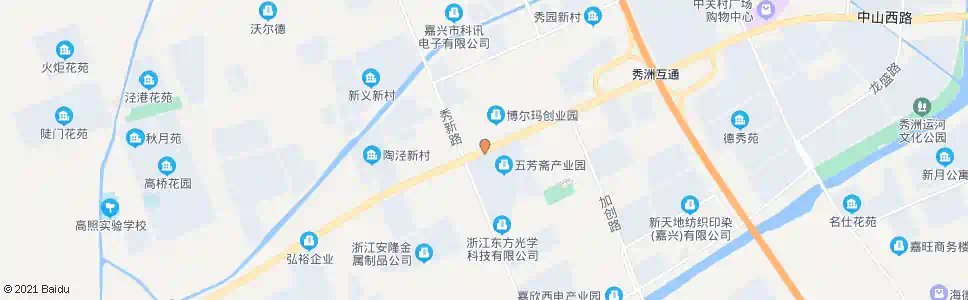 嘉兴五芳斋产业园_公交站地图_嘉兴公交_妙搜公交查询2024