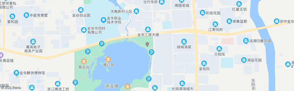 金华湖海塘_公交站地图_金华公交_妙搜公交查询2024
