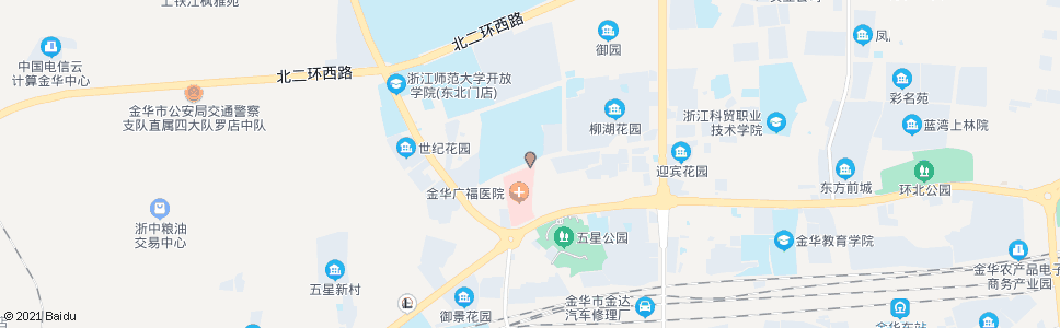 金华金华二中_公交站地图_金华公交_妙搜公交查询2024