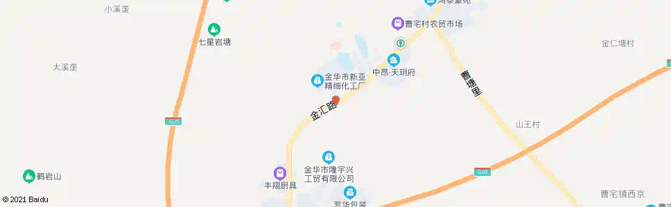 金华曹宅中学(双河路)_公交站地图_金华公交_妙搜公交查询2024