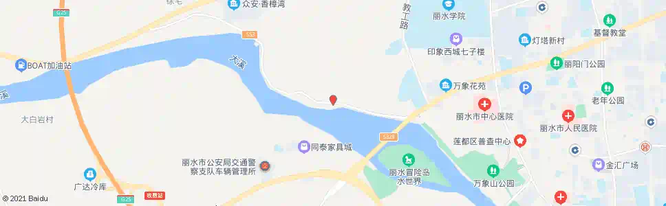 丽水桃山大桥北_公交站地图_丽水公交_妙搜公交查询2024