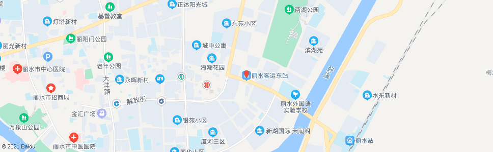 丽水汽车东站西_公交站地图_丽水公交_妙搜公交查询2024