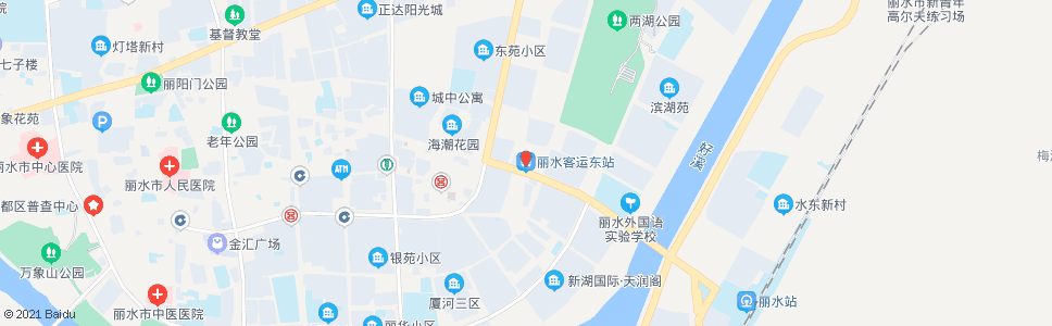 丽水汽车东站南_公交站地图_丽水公交_妙搜公交查询2024