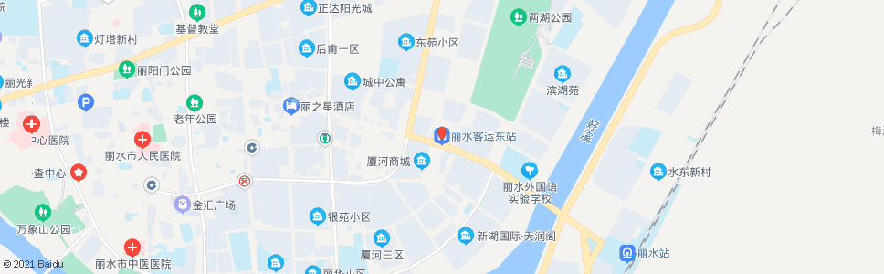 丽水里东口_公交站地图_丽水公交_妙搜公交查询2024