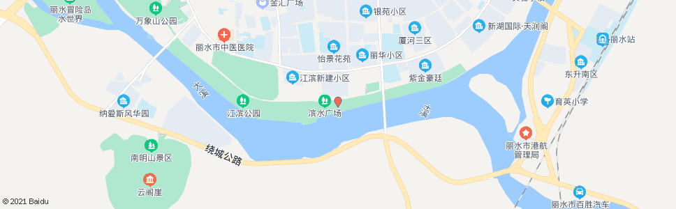 丽水滨水公园(青少年宫)_公交站地图_丽水公交_妙搜公交查询2024