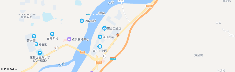 丽水南山工业区_公交站地图_丽水公交_妙搜公交查询2024
