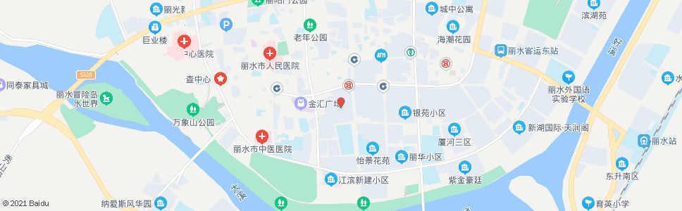 丽水大洋河小区_公交站地图_丽水公交_妙搜公交查询2024