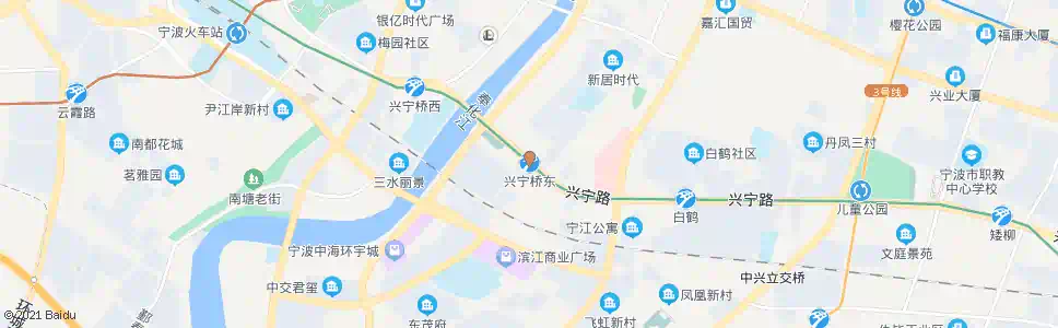 宁波兴宁桥东_公交站地图_宁波公交_妙搜公交查询2024