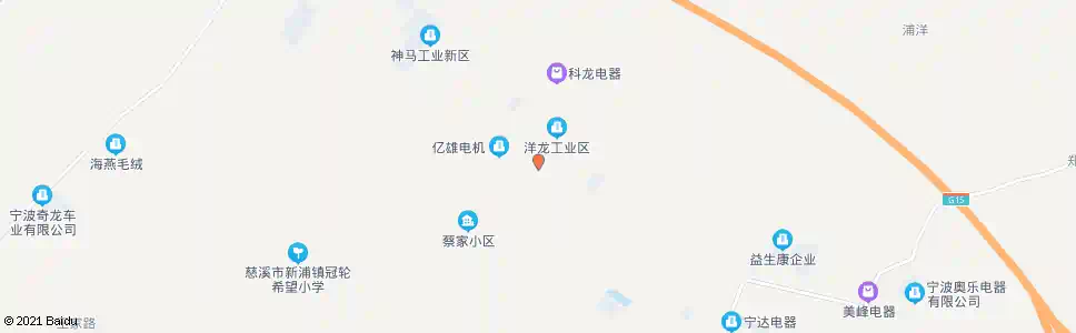 宁波洋龙村_公交站地图_宁波公交_妙搜公交查询2024