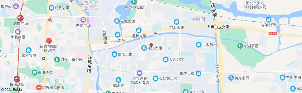 绍兴城东医院_公交站地图_绍兴公交_妙搜公交查询2024