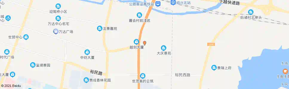 绍兴大庆寺_公交站地图_绍兴公交_妙搜公交查询2024