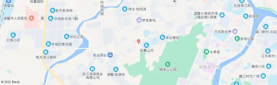 绍兴宏嘉山庄(诸暨同济医院)_公交站地图_绍兴公交_妙搜公交查询2024