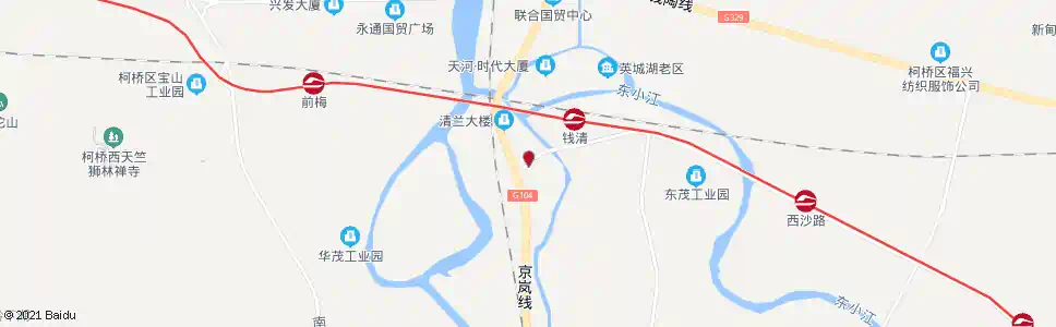 绍兴钱清小马路(电信局)_公交站地图_绍兴公交_妙搜公交查询2024