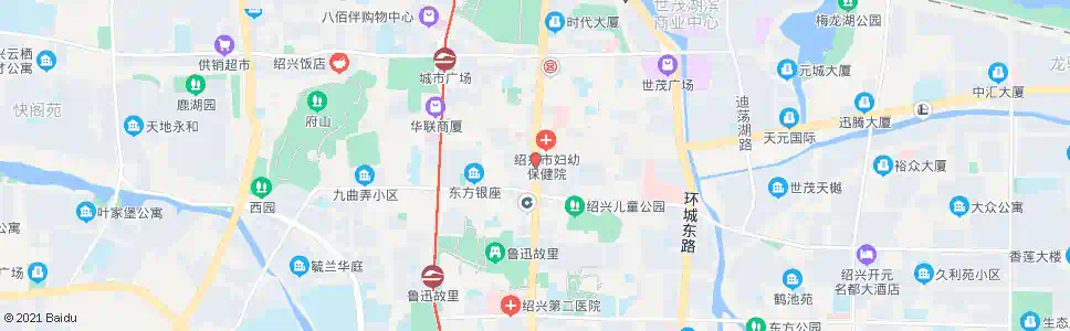 绍兴人民路口(杭州银行)_公交站地图_绍兴公交_妙搜公交查询2024