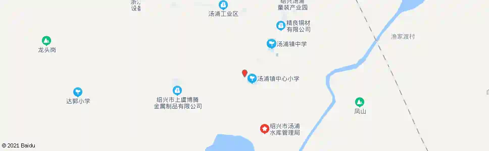 绍兴汤浦中心小学_公交站地图_绍兴公交_妙搜公交查询2024