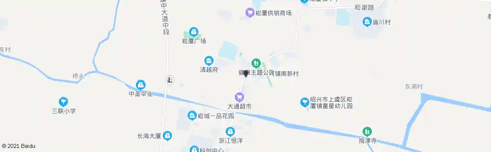 绍兴崧厦六建_公交站地图_绍兴公交_妙搜公交查询2024