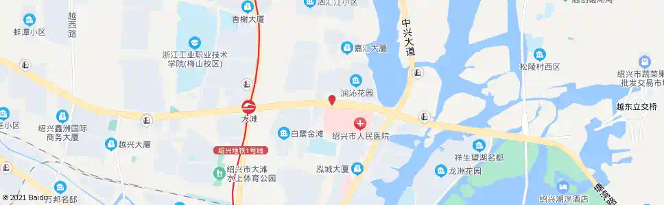 绍兴润沁路口_公交站地图_绍兴公交_妙搜公交查询2024