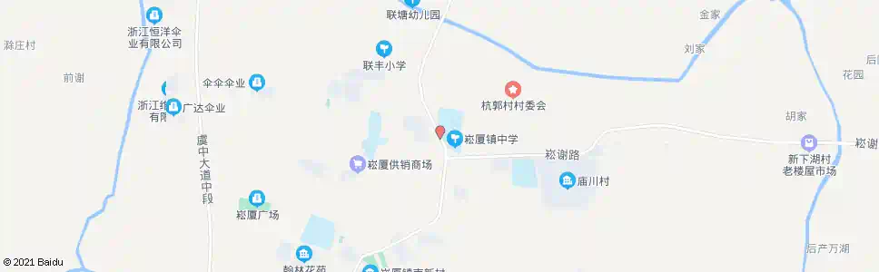 绍兴崧厦镇中_公交站地图_绍兴公交_妙搜公交查询2024