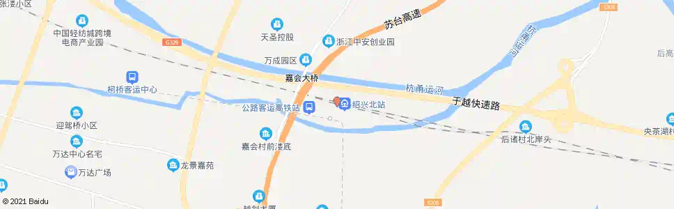 绍兴齐贤镇政府_公交站地图_绍兴公交_妙搜公交查询2024