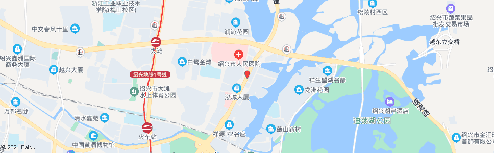 绍兴人民医院(乐苑新村)_公交站地图_绍兴公交_妙搜公交查询2024