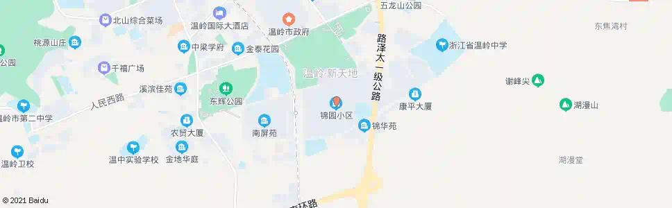 台州锦园小区北_公交站地图_台州公交_妙搜公交查询2024