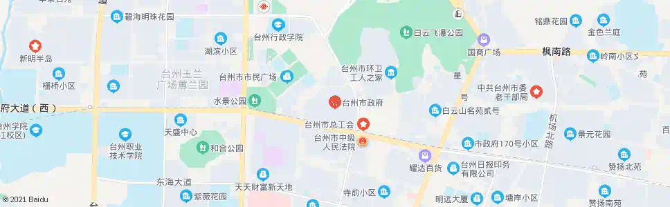 台州市政府_公交站地图_台州公交_妙搜公交查询2024