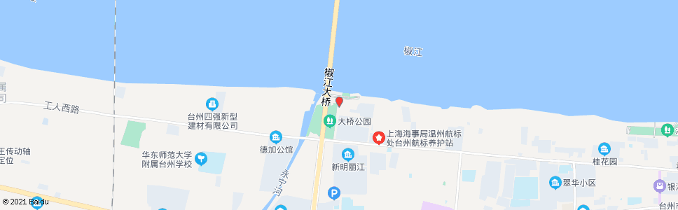 台州大桥公园渔家乐_公交站地图_台州公交_妙搜公交查询2024