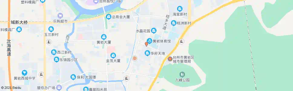 台州黄岩体育馆_公交站地图_台州公交_妙搜公交查询2024