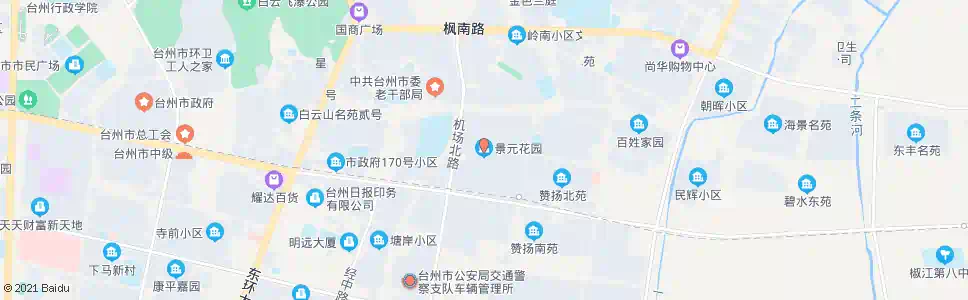 台州景元花园_公交站地图_台州公交_妙搜公交查询2024