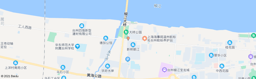 台州大桥公园_公交站地图_台州公交_妙搜公交查询2024
